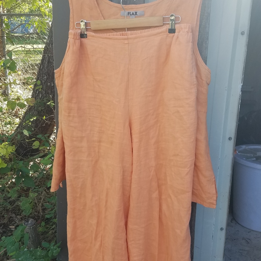 FLAX Pumpkin Linen Sleep Set